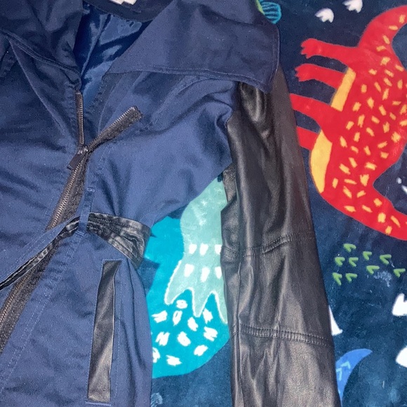 Vera moda sz medium blue worn couple time faux leather - Picture 3 of 8